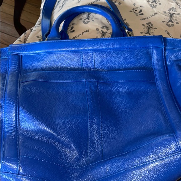 Blue Leather Women's Bag Isabella fiore - Picture 7 of 16
